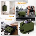 thumbnail image 7 of UNIWELL Toiletry Bag for Men Women Travel Dopp Kit Bathroom Shower Hygiene Bag Makeup Cosmetic Organizer Gift Green, 7 of 7