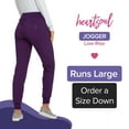 thumbnail image 5 of Heartsoul Break On Through Women Scrubs Pant, Low Rise Jogger, HS030T, S Tall, Eggplant, 5 of 7
