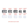 thumbnail image 4 of 100pcs Metal Bra Lingerie Strap Adjuster Slider Hook Buckle Clip Sewing Craft, 4 of 9