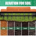 thumbnail image 4 of Heavy Duty Rolling Lawn Aerator, 200 lb Weight Limit, Star Shape Tines, Soil Penetrator, Tool for Grass Seeding Spikier, Farm, Loam, Yard, 4 of 9