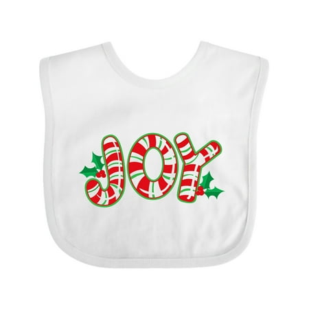 

Inktastic Candy Cane Joy Gift Baby Boy or Baby Girl Bib