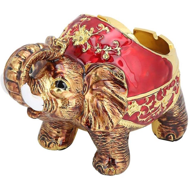 2024, Cenicero, elefante auspicioso Bordes lisos Diseño tridimensional