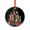 Pattern-6, variant on Glass Christmas Ornament Happy Great Pyrenees Dog Wearing A Red Santa Hat Round Glass Hanging Ornament Dog in Santa Hat Snowflake Holiday Decor And Xmas Gifts Ideas