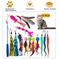 thumbnail image 1 of Model,Rod Cat Model Cat Feather Head Hair Ball Set Caterpillar Ball Rod Caterpillar Feather Head Cat Hair Model Caterpillar Cat Toy Set Cat Hair Rod - With - Hair Set With Caterpillar Stick With -, 1 of 7