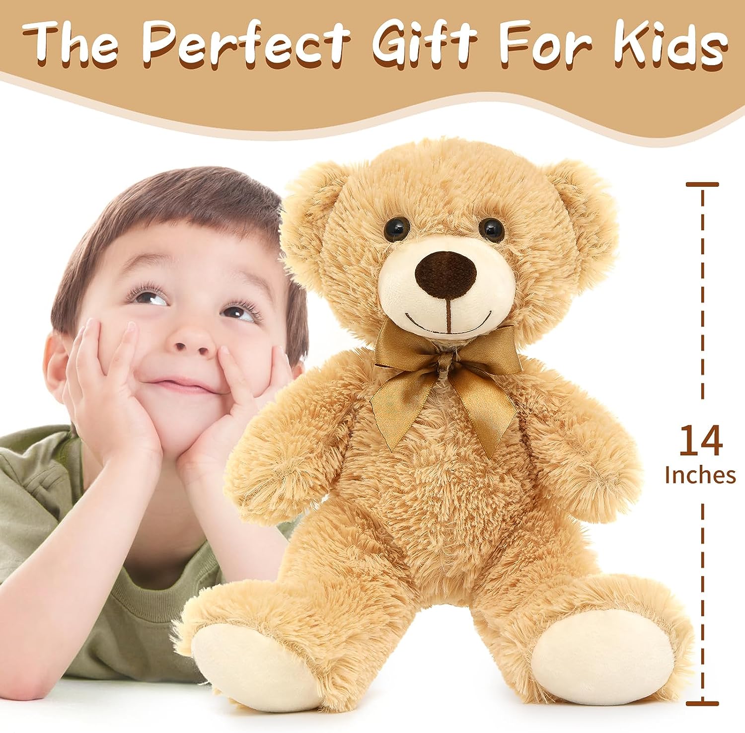MaoGoLan 12-Pack Teddy Bears 14-Inch Bulk Plush Toys photo 8
