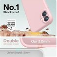 thumbnail image 4 of Silicona Premium, a Prueba de Golpes, Forro Suave Antiarañazos - para iPhone 16 6.1" Rosa Tiza, 4 of 7