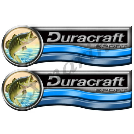 Two Duracraft Boat Stickers