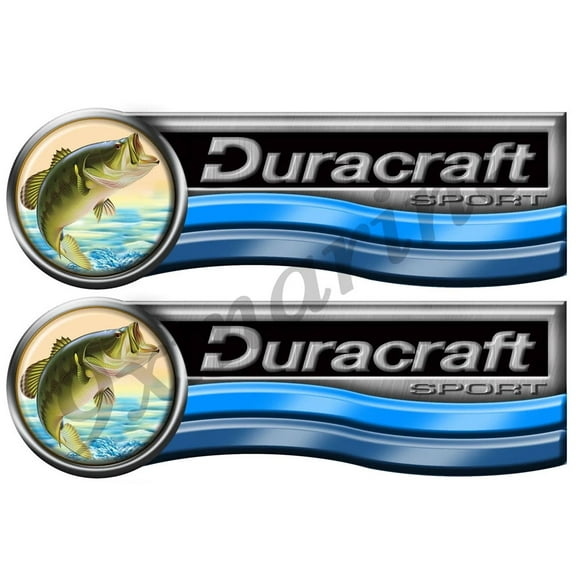 Two Duracraft Boat Stickers
