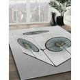 thumbnail image 2 of Ahgly Company Indoor Rectangle Patterned Platinum Gray Novelty Area Rugs, 4' x 6', 2 of 6