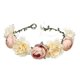 thumbnail image 1 of Corona de flores rosas ZHAOCHENG Diadema con hojas y flores y cinta ajustable, 1 of 5
