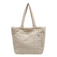 thumbnail image 1 of Bolso de Mano Hinchado Fernando Beige para Trabajo Invierno Viajes Regalo Día de San Valentín, 1 of 7