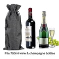 thumbnail image 3 of 20/10 bolsas de yute y arpillera para vino con cordón, bolsas de regalo de tela de arpillera para degustación a ciegas, fiesta de Halloween, 3 of 5