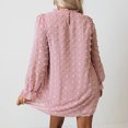 thumbnail image 4 of Vestido de lunares dulces para mujer, vestido de manga larga para mujer, vestido suelto para mujer, vestido de manga larga, diseño revolucionario, 4 of 6