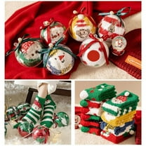 Xuniizn Christmas Stockings Bulk, Assorted Festive Xmas Stockings for Fireplace Mantel Decor, Traditional Holiday Ornaments, Christmas Decorations for Home, 100%Polyester