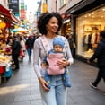 thumbnail image 4 of Baby Carrier Newborn to Toddler - Newborn Carrier, 3 Ergonomic Positions (Front in/Front Out/Back), “M”-Position Baby Carriers with Adjustable Seat (7-35 lbs), 4 of 5