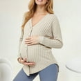 thumbnail image 2 of UYYX Nursing Shirts Maternity Tops Fall Women'S Nursing Sweater Long Sleeves Maternity Tops Casual Clothes M, 2 of 9