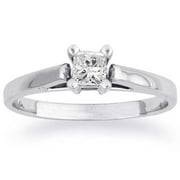 1/4 Carat Princess-Cut Diamond Solitaire