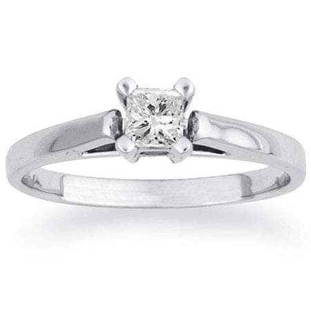 1/4 Carat Princess-Cut Diamond Solitaire