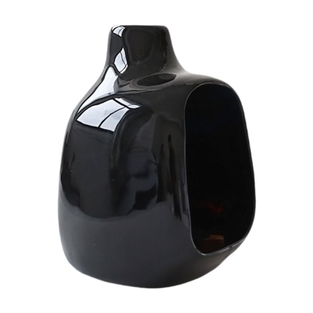Cerámica de cebolla de manchas de titular de , candelabro, quemador de salvia para el escritorio de la oficina sala de estar dormitorio Negro