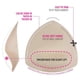 thumbnail image 4 of pares de insertos de copa de sujetador para mujer, almohadillas triangulares para sujetador deportivo, relleno de inserto de sujetador extraíble para trajes de baño, bikini, traje de baño, 4 of 5