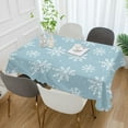 thumbnail image 2 of Yayeee Tablecloths 60" x 120" Rectangle Wrinkle Resistant Party Table Cover, Gray Snowflake, 2 of 8
