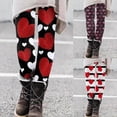thumbnail image 2 of YUEHUA Leggings with Pockets for Women Lightweight Comfortable Valentine's Day Printed Ankle Length Printed Slim Fit Pants Valentine's Day Gifts, 2 of 2