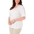 thumbnail image 1 of Karen Scott Plus Size Printed T-Shirt, Bright White, 3X, 1 of 1