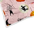 thumbnail image 5 of Halloween Blankets Fall Orange Pumpkin Spider Webs Black Bat Candy and Witch Throw Blanket Halloween Decor Super Soft Flannel Throw Blanket for Bedding Sofa Chair and Travel Decorations, 5 of 5