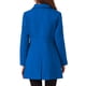 thumbnail image 3 of Abrigo azul de longitud media con cuello Peter Pan y un solo botón para mujer, talla XL, 3 of 6