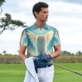 thumbnail image 3 of Yiaed Sunshine Cute Winged CatPrint Men's Short Sleeve Polo Shirt,Golf Polo for Men Three-Button Golf Shirt Athletic Casual Collared T-Shirt- Large, 3 of 7