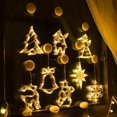 thumbnail image 4 of Cadena de luces led de ambiente festivo navideño, luces decorativas creativas con brillo navideño, cadena de luces sin rastro con ventosa, 4 of 4