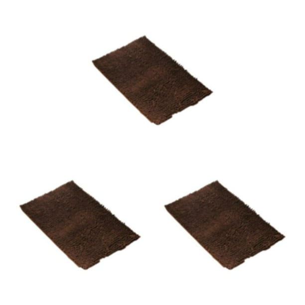 Toystoory Alfombrilla de baño de chenilla de poliéster, fuerte absorción de agua, exquisita textura hecha a mano, buen café paso a paso, 40cm Type1 NO1