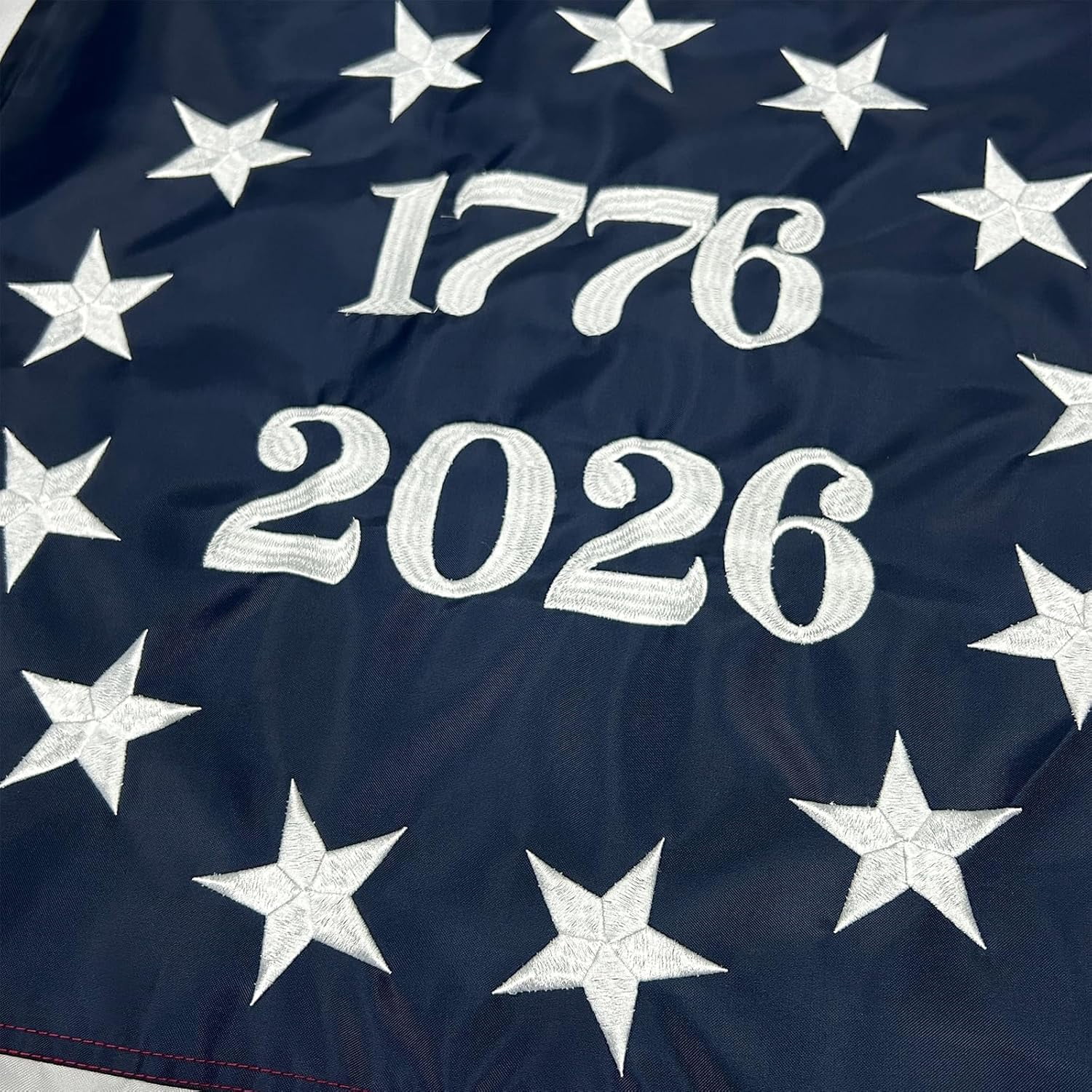 2026 250 Anniversary USA Flag 3X5 ft, Embroidered 1776 2026 American Betsy Ross Flags for 250th Anniversary Outside, Bennington 13 Colonies US 250 American Flag with 2 Brass Grommets
