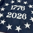 thumbnail image 3 of 2026 250 Anniversary USA Flag 3X5 ft, Embroidered 1776 2026 American Betsy Ross Flags for 250th Anniversary Outside, Bennington 13 Colonies US 250 American Flag with 2 Brass Grommets, 3 of 8