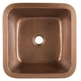 thumbnail image 2 of Thompson Traders 1SAC Tamayo 15-3/8" Undermount Hammered Copper Bar Sink - Copper, 2 of 3