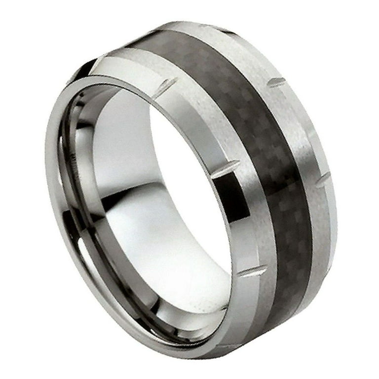 Carbon fiber wedding bands for her online