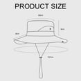 thumbnail image 3 of Sombrero de pescador con sombrilla de poliéster de 62 cm de circunferencia para hombres y mujeres, resistente al desgaste, impermeable, color camuflaje, 3 of 5