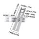 thumbnail image 3 of Ceramic Tile Glass Hole Locator | Stainless Steel Positioning Tool | Hydraulic Cement Masonry Surveyor | Hole Sizes 25/40/45/55mm | 300mm Range | 400x78mm, 3 of 7