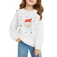 thumbnail image 5 of EnJoCho Kids Christmas Crewneck Sweatshirt - Retro Merry Xmas Long Sleeve Pullover with Bright Holiday Doodles for Boys & Girls, 5 of 6