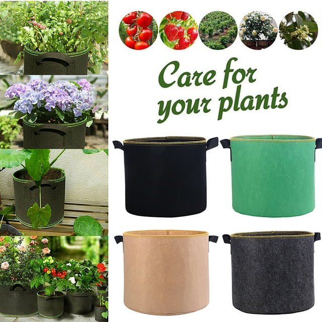 Cheers Grow Bag Ventilation Long Lasting Oxidation Resistance Breathable Plant Growing Container for Balconies