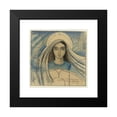 thumbnail image 2 of Jan Toorop 15x15 Black Modern Framed Museum Art Print Titled - Detail Design of a Women's Head for a Poster for the International Eucharistic Congress Held in Amsterdam from 22-27 July 1924, 2 of 5