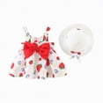 thumbnail image 1 of gdxvjhbj Robes pour Bébé Robe d'Été pour Petites Filles Robe Florale à Manches Courtes Tenue Décontractée Robe 3 12 Mois (Rouge,3-12 Months), 1 of 4