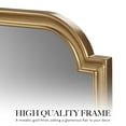 thumbnail image 2 of Madison Park Gold Scalloped Wall Mirror with Wood Frame 21.25"W x 38"H x 1"D Home Decor, 2 of 6