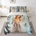 thumbnail image 2 of Feelyou Dreamy Western Angel Bedding Comforter Set 7pcs, Festival Christmas Queen Bedding Sets, Teens Boys Girls Kids Reversible Queen Sheet Sets, Luxury Bedroom Decor, 2 of 7