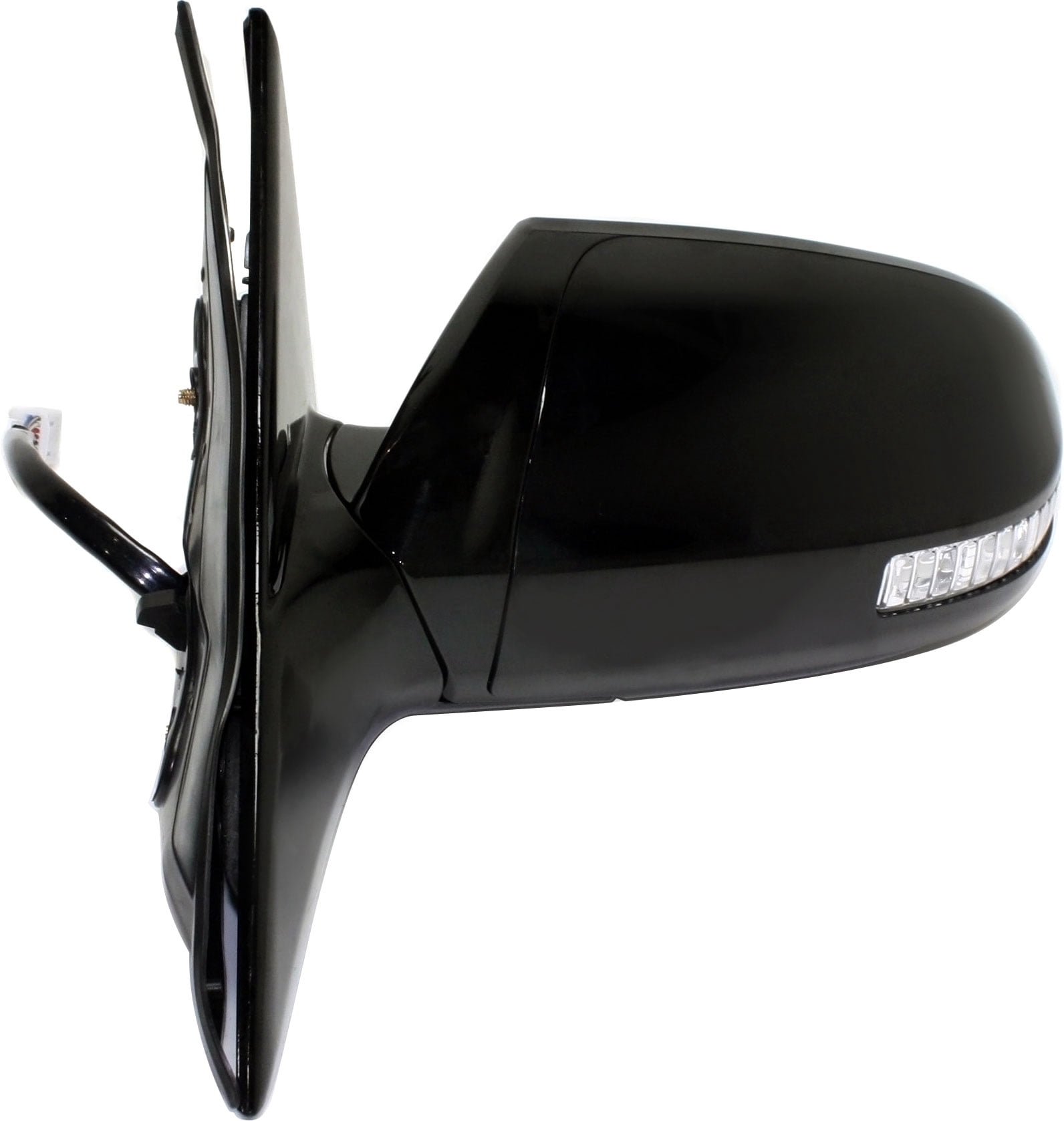 Mirror Compatible With 2009-2014 Nissan Maxima Left Driver Side Heated In-housing Signal Light Paintable Kool-Vue