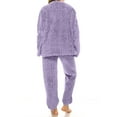 thumbnail image 5 of Hearthz Women's Fleece Pajama Sets 2 Piece Loungewear Winter Sleepwear Winter Sherpa Women Match Top Pants Pajama Pjs Sets, 5 of 5