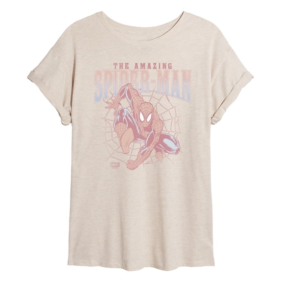 Marvel - Amazing Spiderman Webs - Women's Oversized Graphic T-Shirt