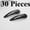Black, variant on 30 Pieces Large Metal Snap Hair Clips Nonslip Barrettes Women Hair Accessories( 3.1 Inch)