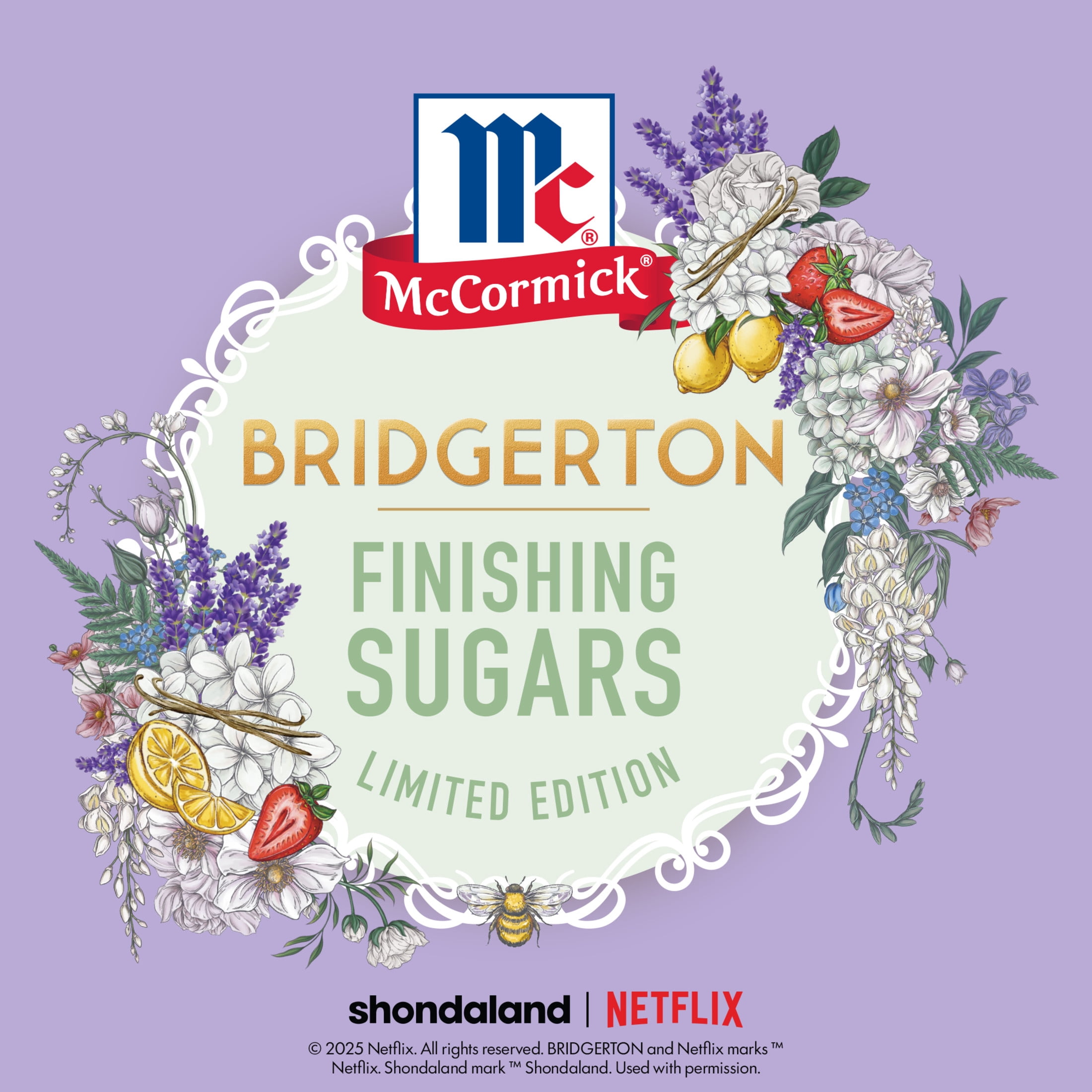 McCormick Strawberries & Cream Finishing Sugar, 3.16 oz Bottle