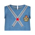 thumbnail image 4 of Girls Dress Denim Blue Short Sleeve School Uniform 6 Years, 4 of 5